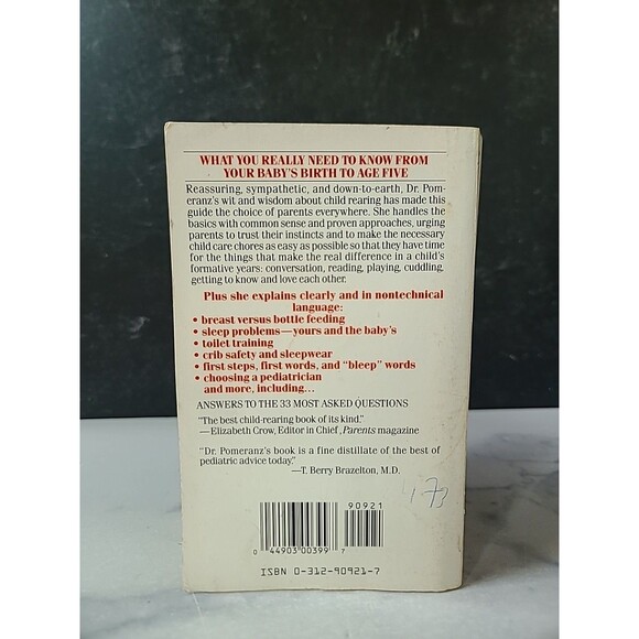 The First Five Years By Virginia E. Pomeranz, M.D. Paperback - Picture 9 of 10